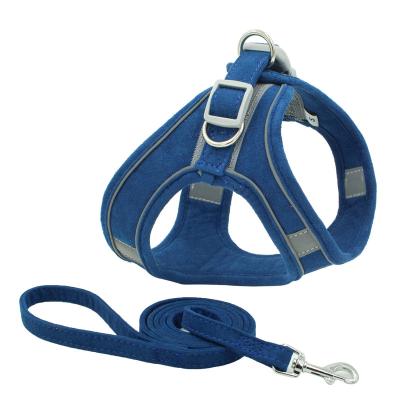 China Custom Outdoor Multi Colored Padded Logo Lightweight Luxury Dog Harness Pet Collars and Leashes Carrier for sale