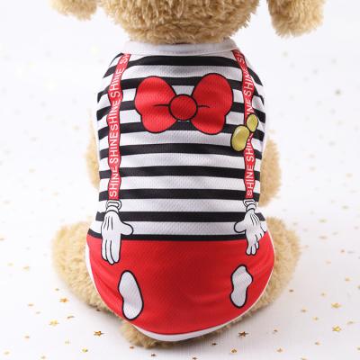 China Sustainable Wholesale Soft Small Small Dog Clothes Breathable Cotton Dog Clothes Invest Summer Dog Clothes for sale