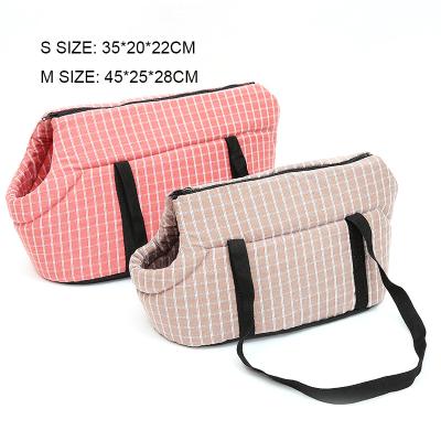 China Factory Wholesale Foldable Breathable Cotton Cat Bag Pet Outing Travel Backpack Bags for sale