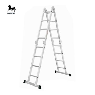 China Universal Folding And Collapsible Ladders Adjustable Aluminum Step Ladder for sale