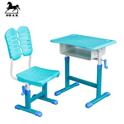 China School furniture comfortable high quality plastic desk and chair for sale for sale