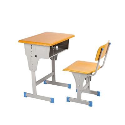 China Durable Cheap Price Height Adjustable Desk And Study Chair For In Classroom for sale