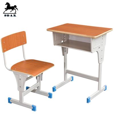 China School Furniture Simple Modern Popular Wooden School Desk And Chair Set For Primary School for sale