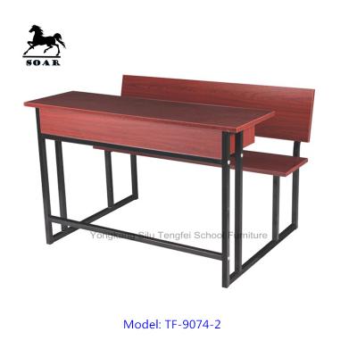 China Comfortable Cheap Used School Student Desks And Bench Or With Combo Chair for sale