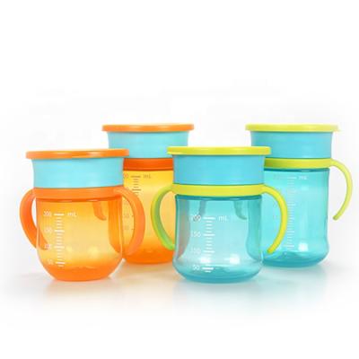 China BPA Free 2021 New BPA PP Miracle Training Drinking Cup 360 Free Spill Proof Customizable for sale