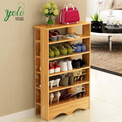 China Wooden Organizer Bamboo Shoe Storage Convertible Multifunctional Holder Shelf Rack for sale