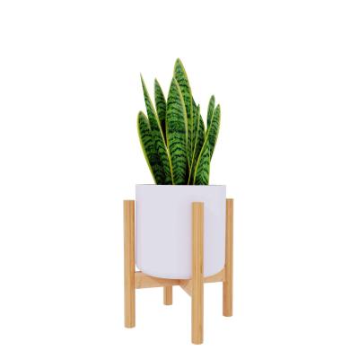 China Modern Natural Bamboo Plant Display Rack For House Plants And Home Decor for sale