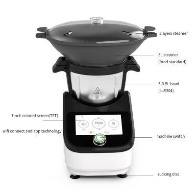 China Wifi Connection App Control Wifi Kitchen Mixer Thermo All In One Blender Food Processor Soup Maker Thermomixer Blender Food Mixer for sale