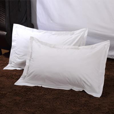 China Hot Selling Anti-static 100% Pure White Cotton Bedding Pillowslip For Home Hotel Hospital for sale