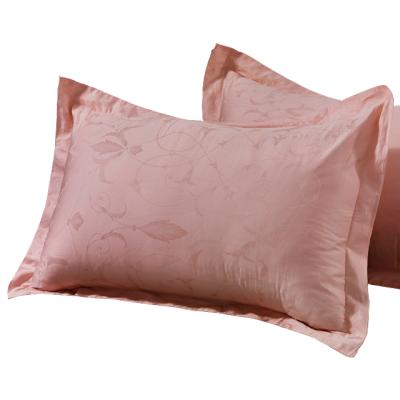 China Anti-static High Quality Bedding Hotel Cotton Pillowcase Rose Jacquard Pillowcases for sale