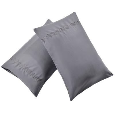 China Anti-Static New Arrival Customized 100% Polyester Luxury Cheap Pillow Case For Hotel for sale