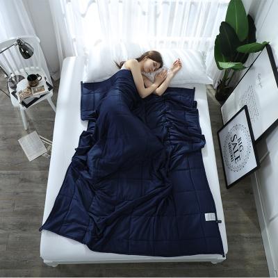 China Antistatic Custom Organic Cotton Weighted Blanket With Blanket For Adult And Children for sale