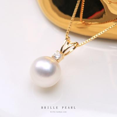 China Cute/beautiful/fashion/luxurious 14K gold lmported Australian white natural white pearl pendant NanYang luxury seawater banquet pearl female necklace for sale