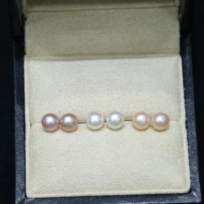 China Simple Style Professional Manufacturer Custom Natural Freshwater Pearl Earrings for sale