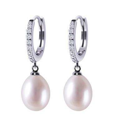 China Cute/beautiful/fashion/luxurious 2021 fashions pearl jewelry 925 silver freshwater pearl earrings for sale