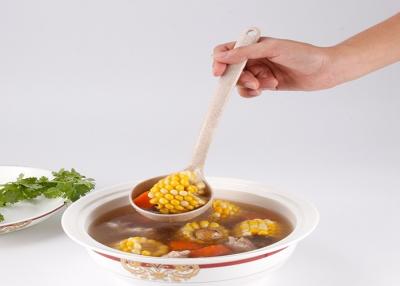 China Hot - Prevented Wheat Straw Large Soup Spoon , Corrosion Resistant Soup Serving Spoon for sale