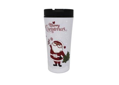 China Magic Suction 350ml Capacity Plastic Travel Mugs BPA Free With Multi Pattern for sale