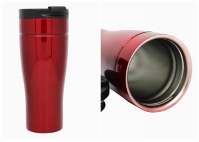 China Red Spill Proof Reusable Insulated Coffee Mugs For Enjoying Tea Or Juice for sale