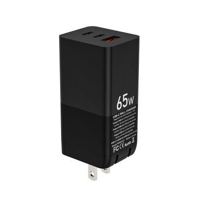 China Palladium 65W Black White Super Charger Sic-65W2C1A For With 1 USB And 2 Type C Output For Phone Pad PD3.0 QC3.0 Laptop Charger for sale