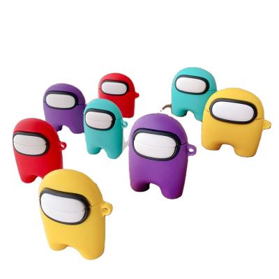 China Cute Fashion Hot Game Among Us Soft Silicone 3D Earphone Cartoon Case For Airpod 1/2 for sale