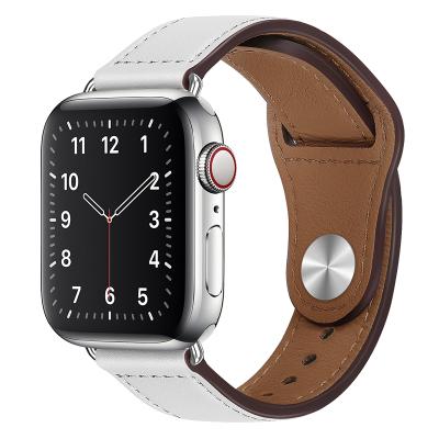 China Brand Luxury Strap For Apple Watch Bands Leather 38mm 44mm 40mm 42mm Replacement Genuine Leather Bands For Iwatch Bands for sale