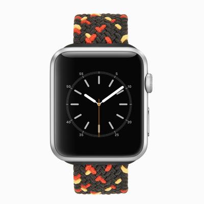 China Fabric for Apple Watch Bands Elastic Adjustable Soft Nylon Comfortable Stretchy Loop Solo Bands Compatible for Apple Watch 38mm 42mm for sale