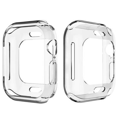 China Fashion Clear Rubber Screen Protector Soft TPU Case Cover For Apple Watch 38mm 40mm 42mm 44mm for sale