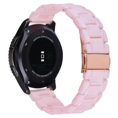 China Colorful Resin Strap 20/22mm For Samsung Galaxy Watch 3 46mm Speed ​​s3 General Active Band With Metal Buckle for sale