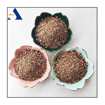 China 1-3mm/2-4mm 20-40mesh 40-60mesh Golden Exfoliated Vermiculite from China Exporter for sale