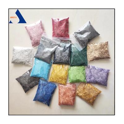 China Color Flakes for paint, Dyed Mica Flakes for Epoxy Floor for sale