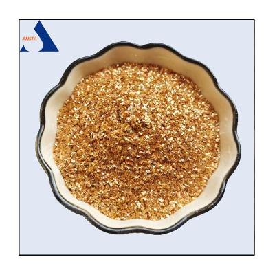 China Golden Mica Flakes for electrodes, Gold Mica Powder for wall coating for sale