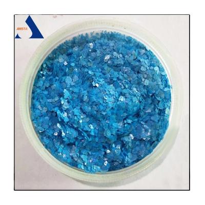 China Warm verkoop Kleur Mica Flakes voor epoxy vloer 1-3mm Kleur Flakes voor Flake Verf Te koop