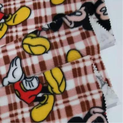 China New Design High Quality Tear-Resistant Stretch Knitting Super Soft 210GSM 95%Polyester 5%Spandex Velvet Printed Fabric For Blankets for sale