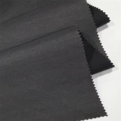 China Supplier Gold high quality anti pill stretch knitting rayon polyester double faced scuba fabric for garment for sale