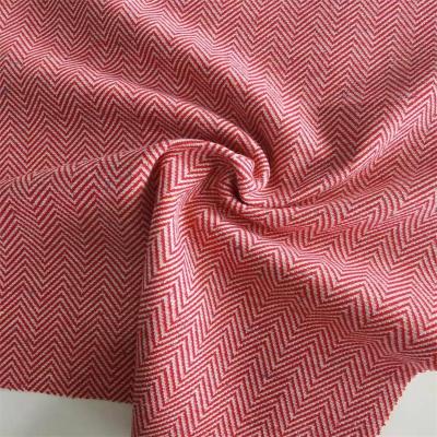 China Bestseller organic high quality stretch polyester rayon knitting nylon knitted jacquard fabric for coats for sale