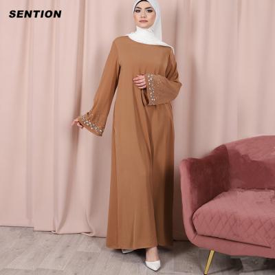 China Dubai Abaya Dress New Fashion Long Sleeve Long Dress Muslim Women Muslim Arab Turkish Elegant Dress Islamic Clothing for sale