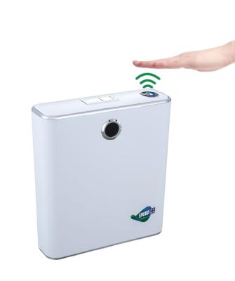 China Dual-flow no need external power supply smart lastic water tank with button sensing dual function toilet flush water tank for sale