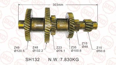 China 20CrMnTi MITSUBISHI ME515100 / ME604030 Transmission Gear FOR 4D32 TURBO PS110 CANTER-- COUNTER SHAFT 15/15/35/23/48/49T for sale