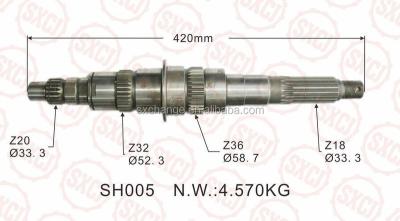 China 20CrMnTi MITSUBISHI ME-605844 transmission gear FOR FUSO --MAIN SHAFT 20T/32T/36T/18T for sale