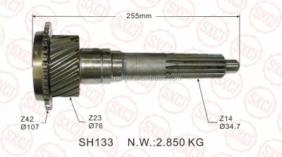 China 20CrMnTi MITSUBISHI ME-606815 Transmission Gear FOR FUSO -- INPUT SHAFT 14S/23T/42T for sale