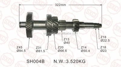 China 20CrMnTi TOYOTA Transmission Gear 33421-35170 FOR HILUX -- COUNTER SHAFT 18S/14/13/20/31/45T for sale