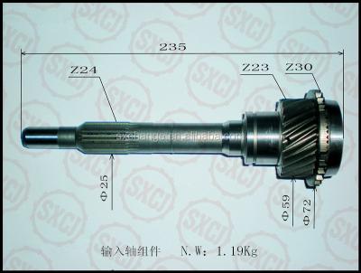 China MAIN SHAFT, FIRST SHAFT, INPUT SHAFT FOR ISUZU PICKUP 8-94435160-2 control blasted details for sale