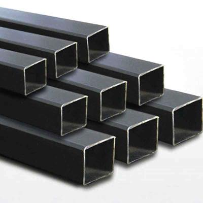 China Square Section Shape 11 Gauge Non-Alloy Carbon Black Steel Tube Shelf Fence Designs for sale