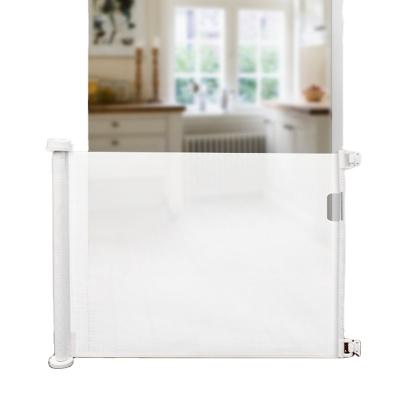 China RETRACTABLE BABY MESH FABRIC SAFETY Eco-freindly BABY RETRACTABLE STAIRS BABY DOOR for sale