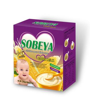 China professional wholesale baby food manufacturer china baby food production nutrition rich corn milk powder 0020 for sale