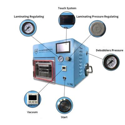 China Mobile Repair TBK Smart Curved LCD Screen Vacuum Laminating Machine For Sumsung S6 S6+ S7 S8 S8+ Edge LCD OCA Repair Debubbler With Molds for sale