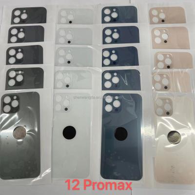 China TBK Machine Repair Shop Quality Big Hole For Max 11 12 13 Pro Max Replacement Back Glass Cover Rear Door Iphone 8 8plus X Xs Xr Xs Housing Parts for sale