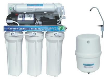 China Portable Used RO Water Purifier System Sale House Prefiltration 50 GPD 5 Stages With Auto-flux for sale