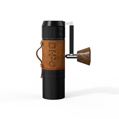 China Luxury Outdoor Portable Mini Portable Manual Coffee Grinder Set Steel Manual Coffee Bean Grinder for sale