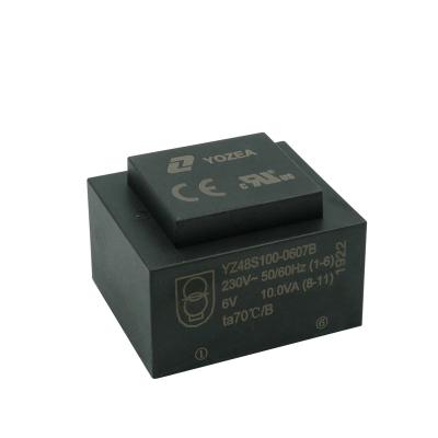 China CE ROHS 220 VA Industrial Power Supplies Ei48/16.8, 10 Volt 12volt 24 Volt Encapsulated PCB Mounting Small Transformers for sale